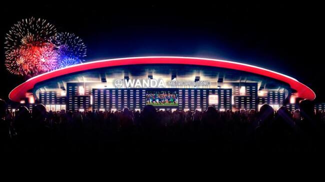 Imagen de como será durante esta temporada el Wanda Metropolitano