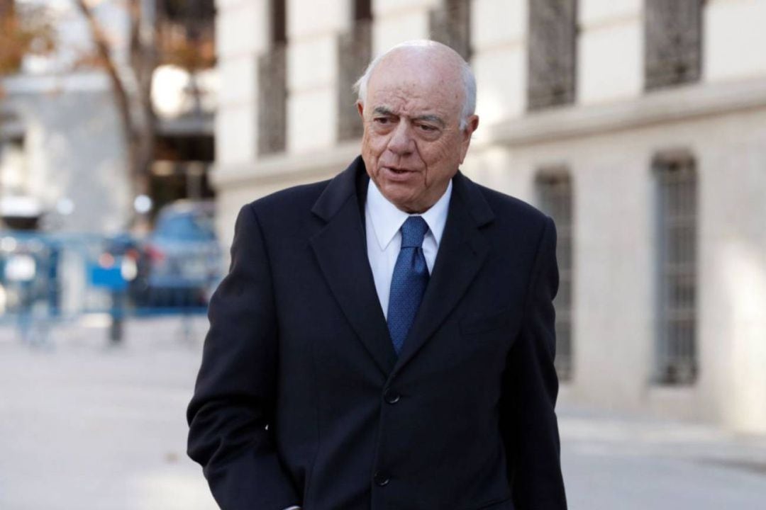 El expresidente del BBVA Francisco González a su llegada a la Audiencia Nacional en Madrid este lunes