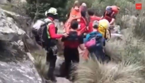 El montañero sufrió un esguince de tobillo mientras realizaba una ruta por la zona