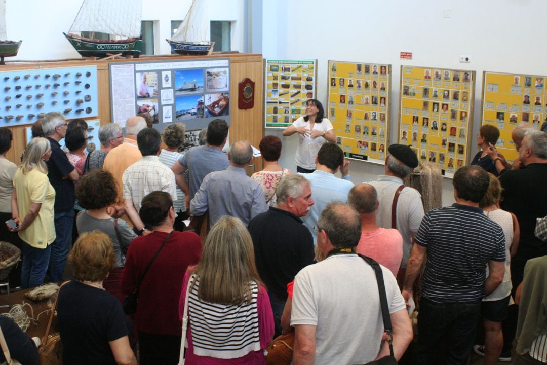 Exposición sobre las marcas de los pescadores en A Guarda.