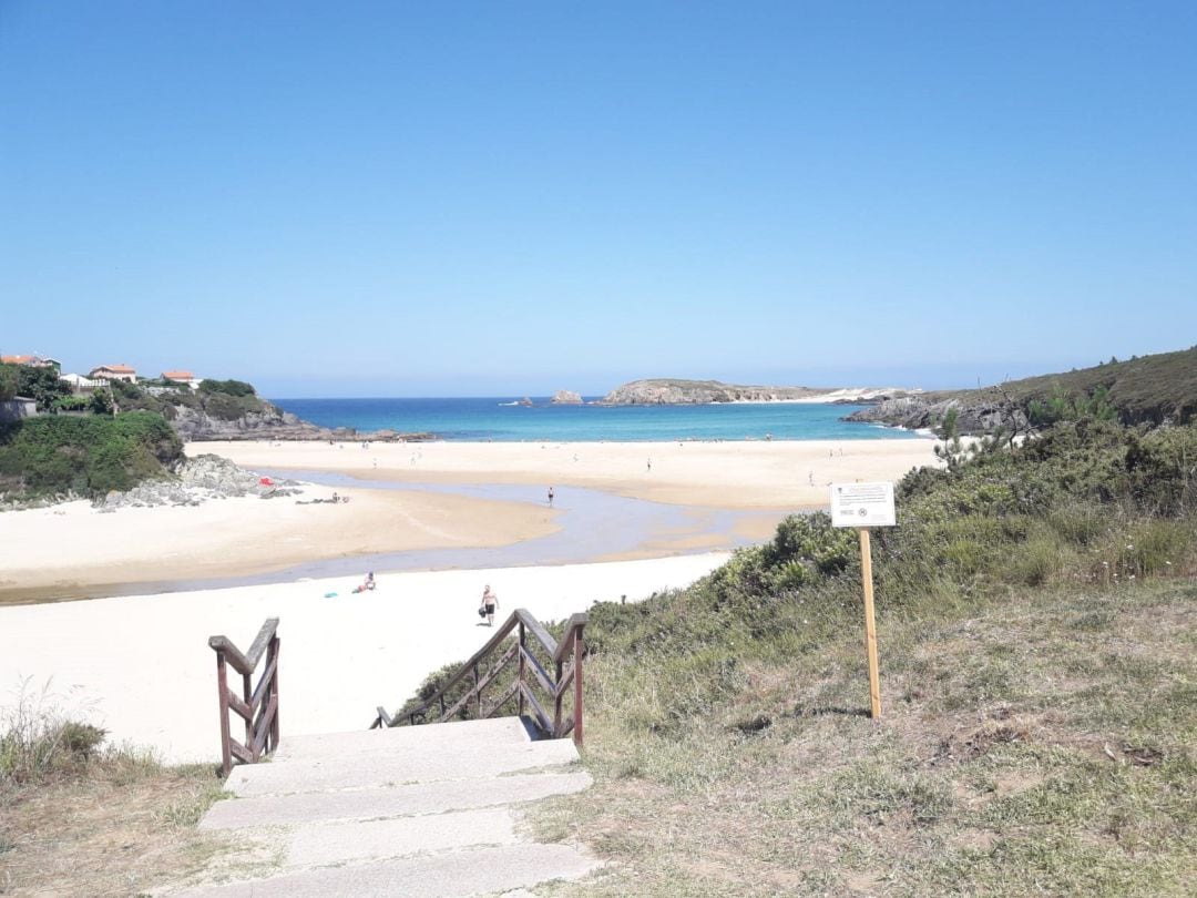 Playa de Meirás, en Valdoviño