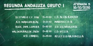 Partidos de la quinta jornada del Grupo I de la Segunda Andaluza.