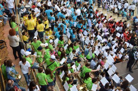 Bandas Juveniles participantes en el Guinness de la FSMCV.