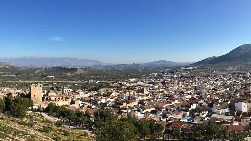 Vista general del municipio de Jódar