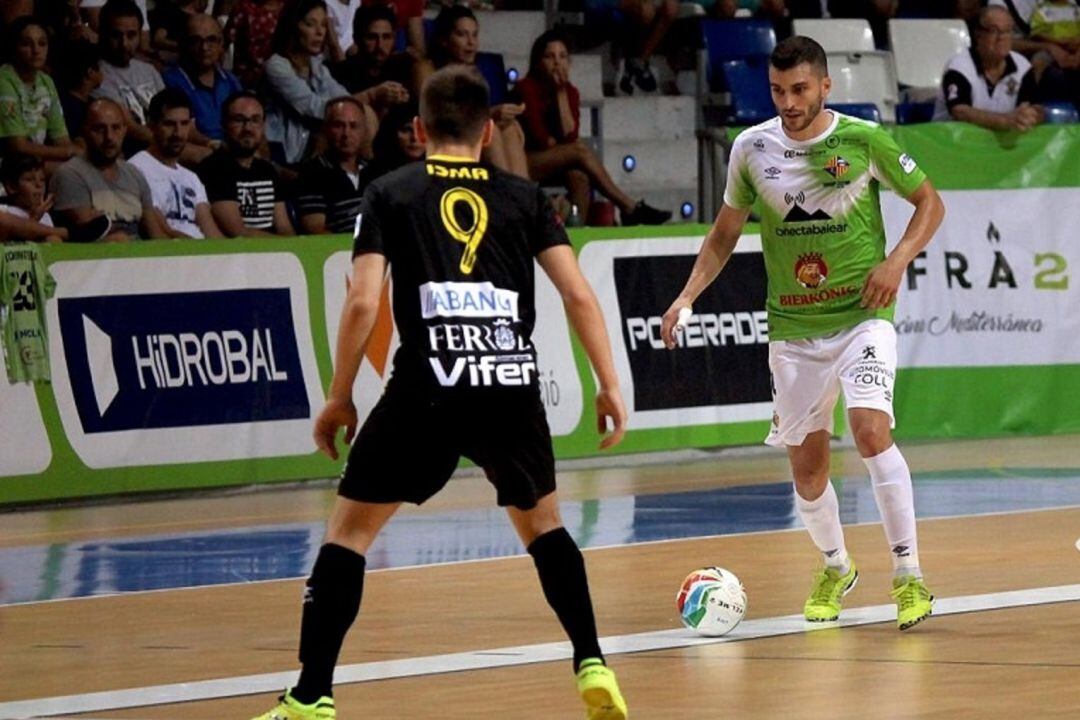 Lolo Urbano durante un encuentro del Palma Futsal.