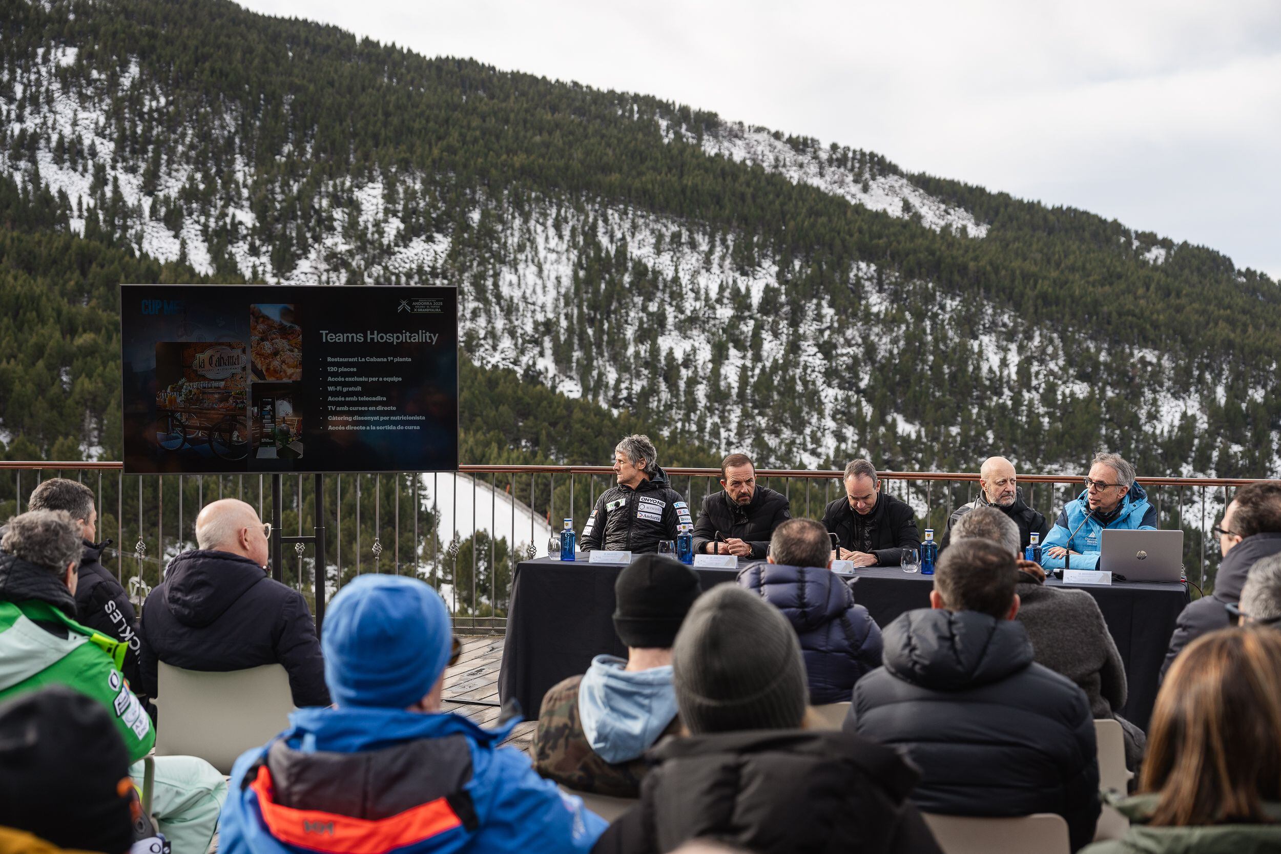 Acte de presentació de la Copa d&#039;Europa Masculina al Forn de Canillo