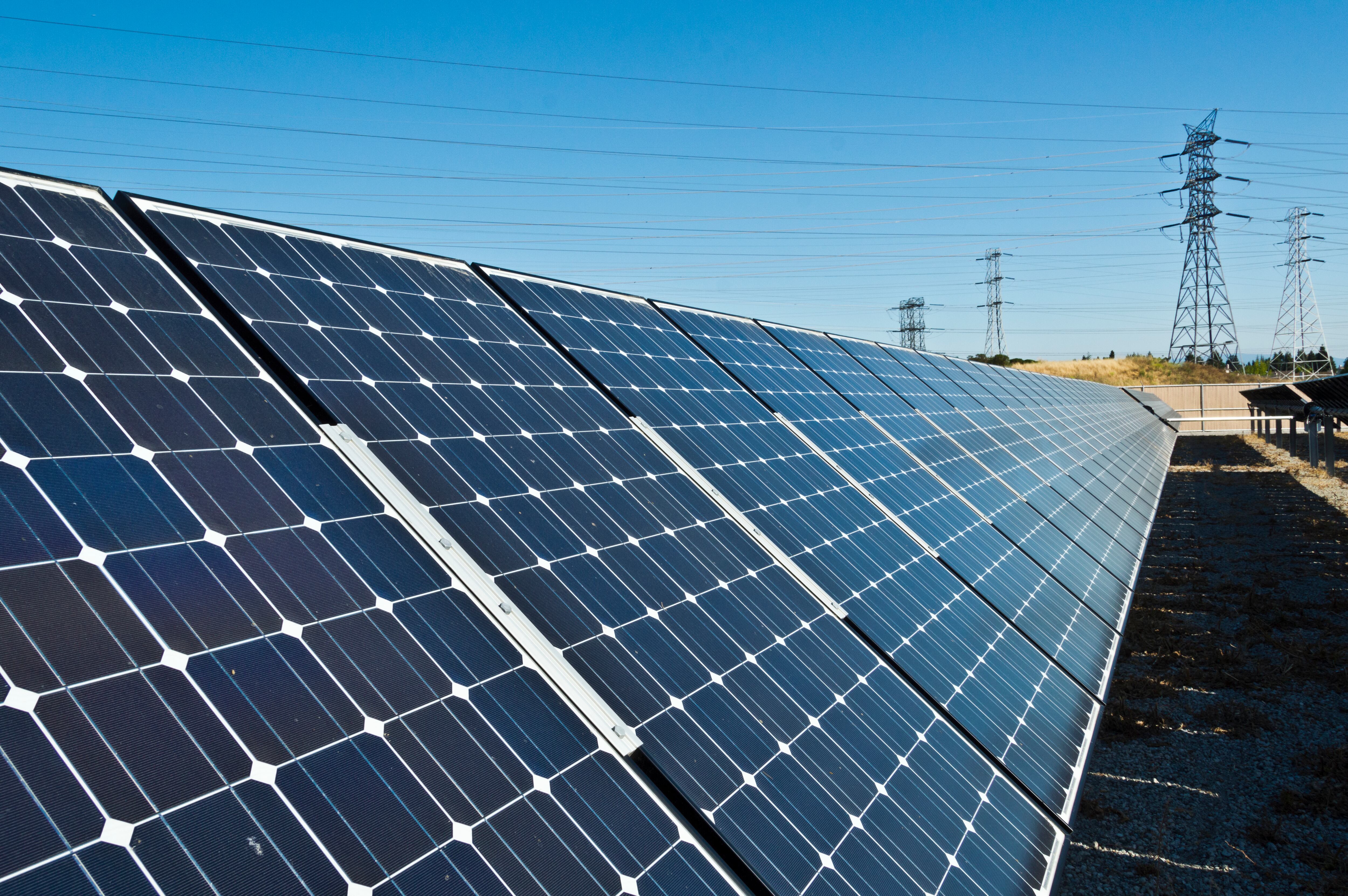 Una instalación de paneles solares.