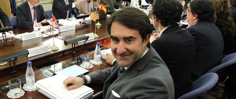 El consejero de Fomento y Medio Ambiente, Juan Carlos Suárez Quiñones