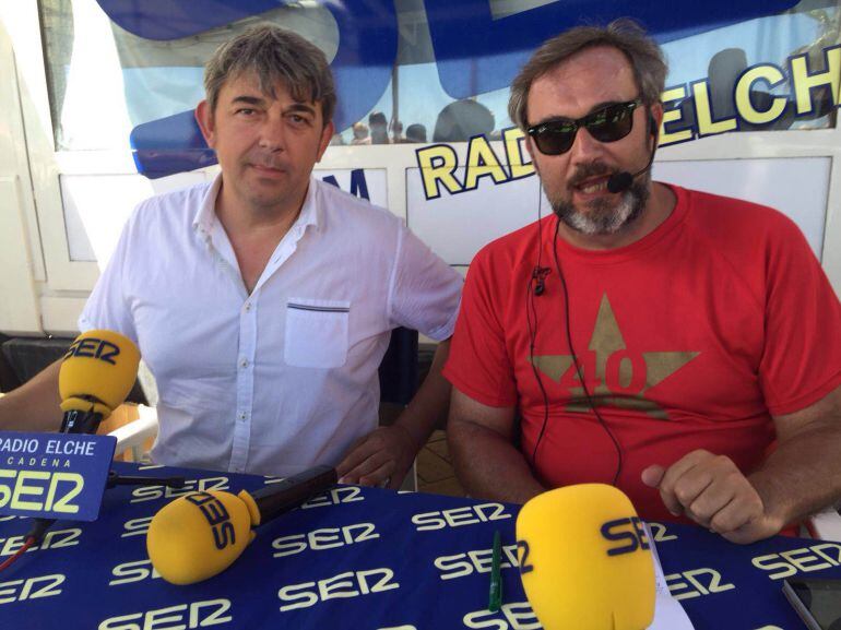 El alcalde de Guardamar, José Luis Sáez Pastor, esta mañana en la Radio al Sol