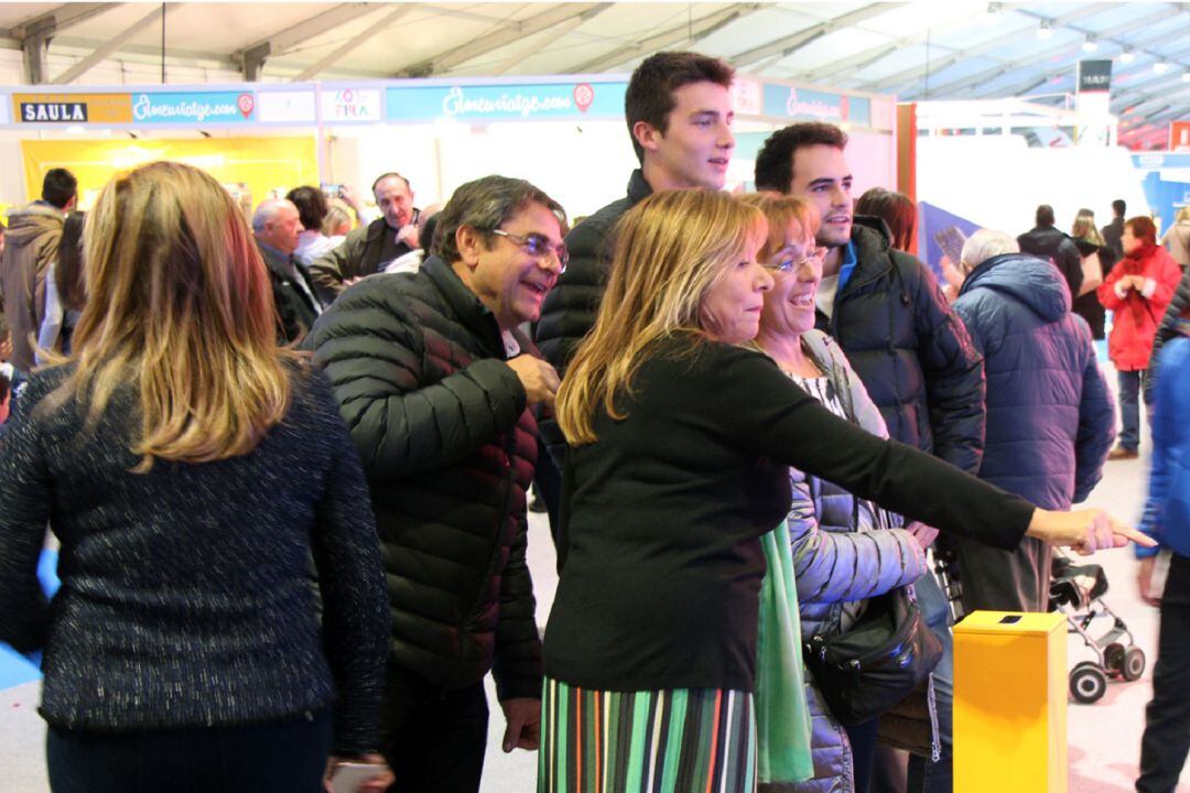 La cònsol major d'Andorra la Vella, Conxita Marsol, en el darrer dia de la fira.