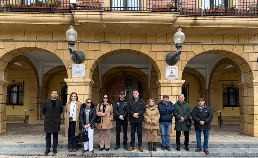 Concentración en Fraga. Foto: Ayuntamiento de Fraga