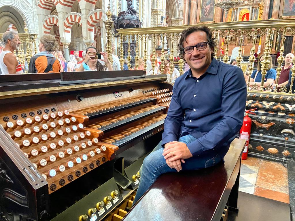 Clemente Mata, organista de la Mezquita Catedral de Córdoba