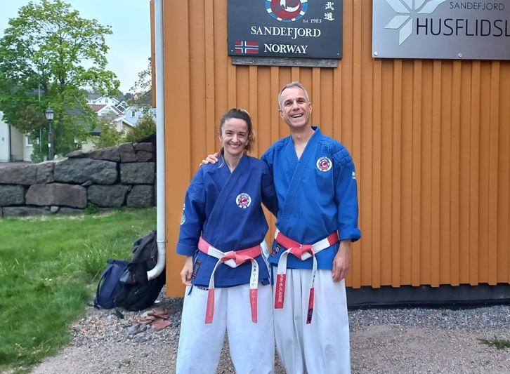 Alma Lara y Mariano Carrasco en Noruega