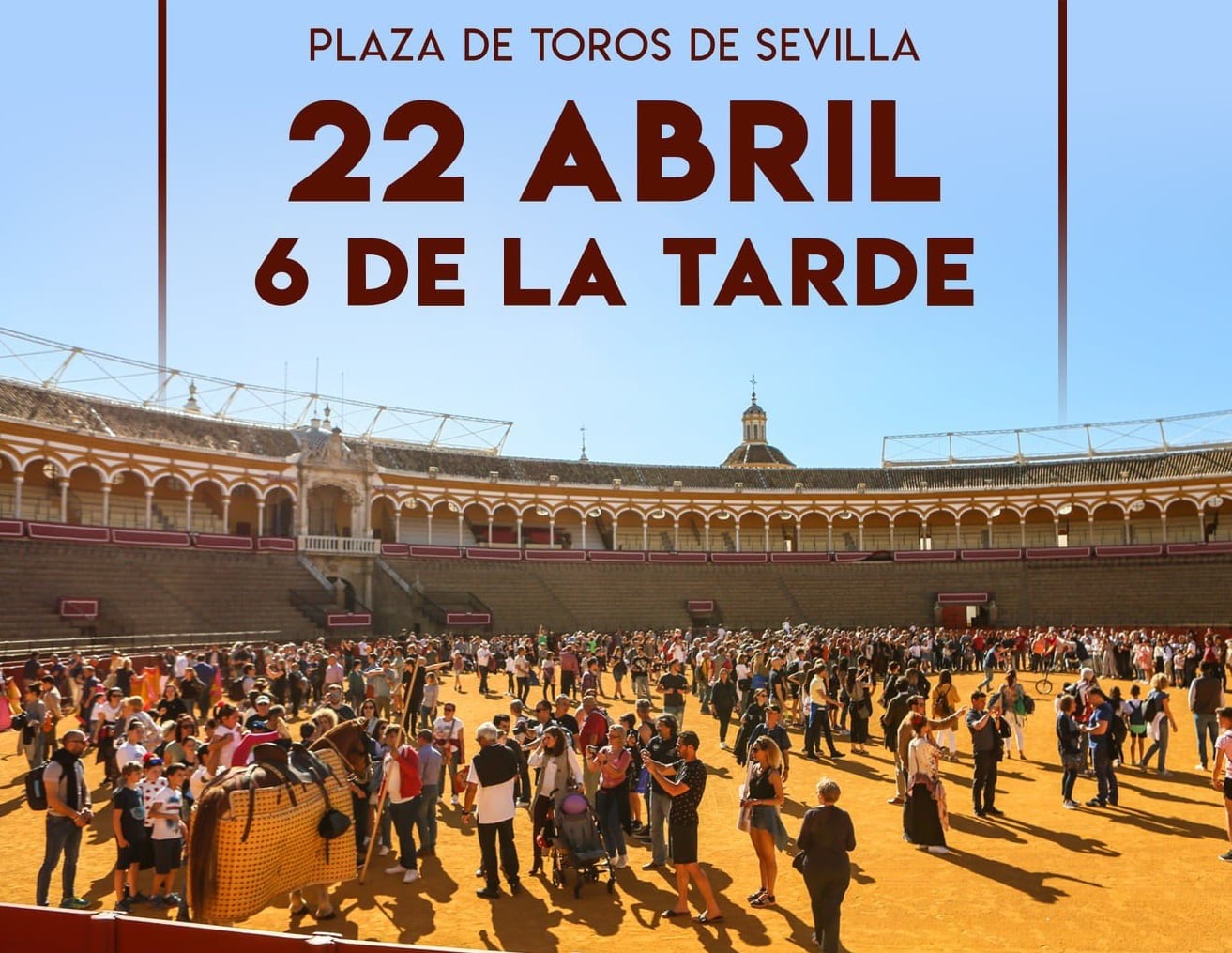 Cartel de la jornada de puertas abiertas que se celebrará en la Maestranza este viernes