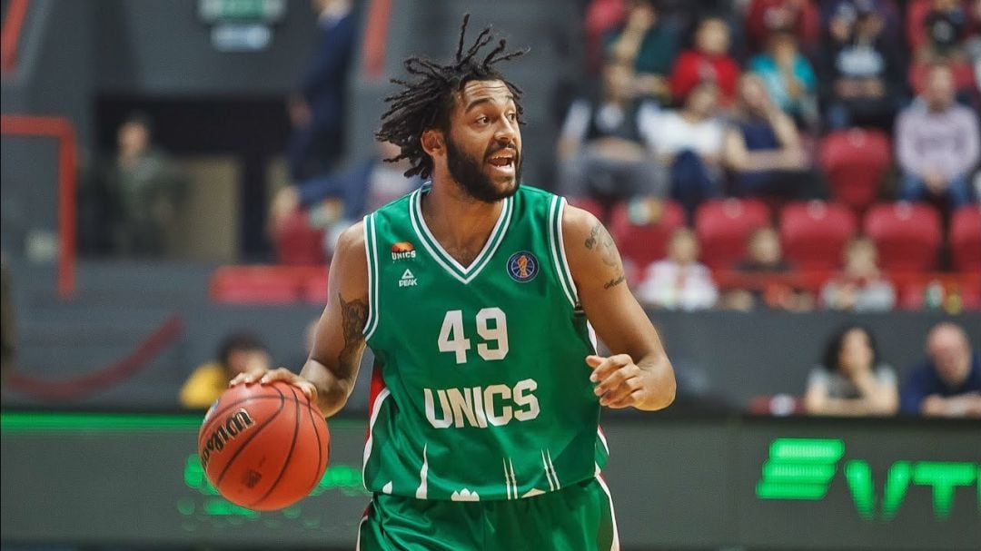 Pierria Henry durante un partido con el Unics Kazán ruso.