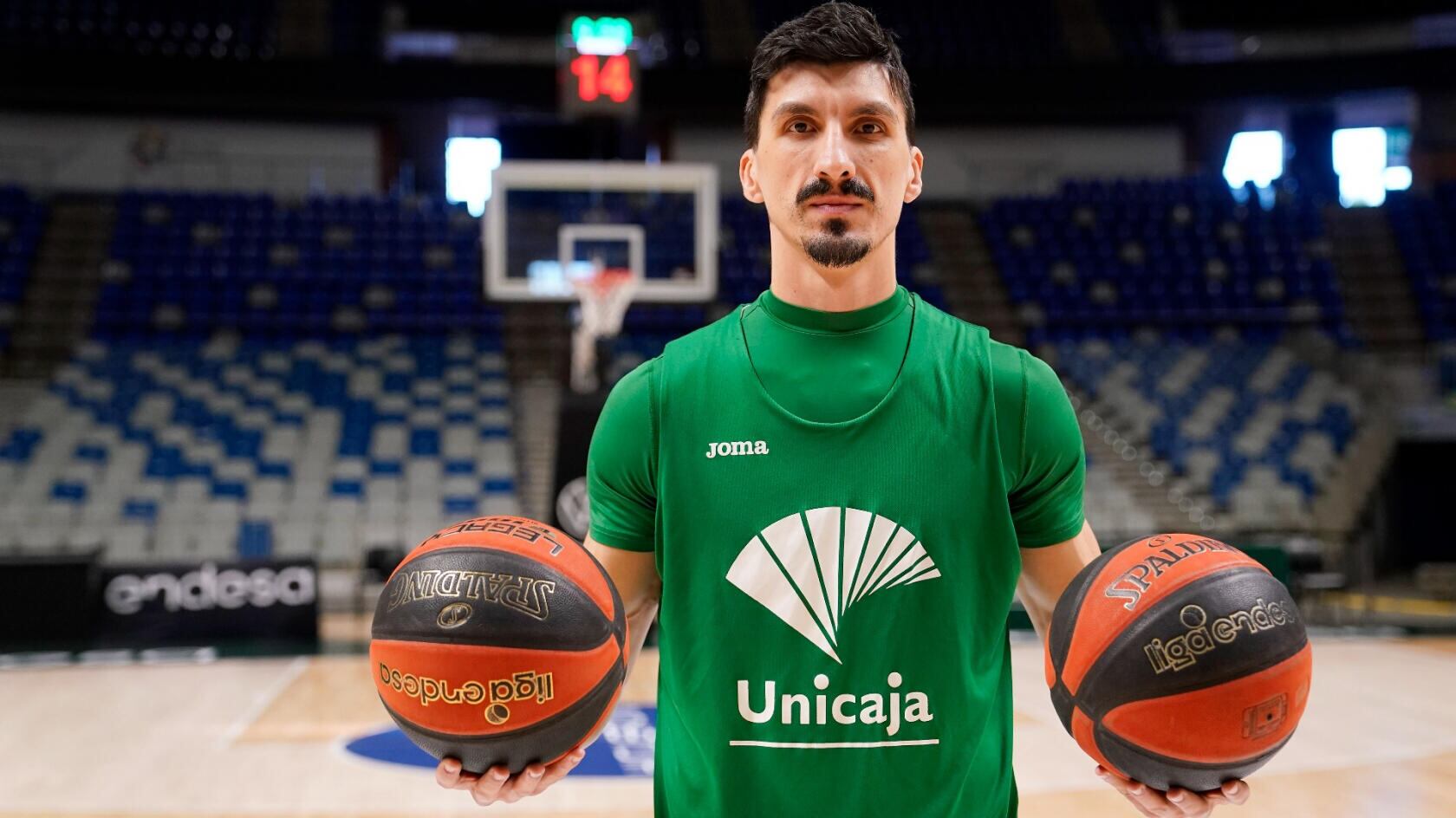 Nihad Djedovic, en la pista del Martín Carpena