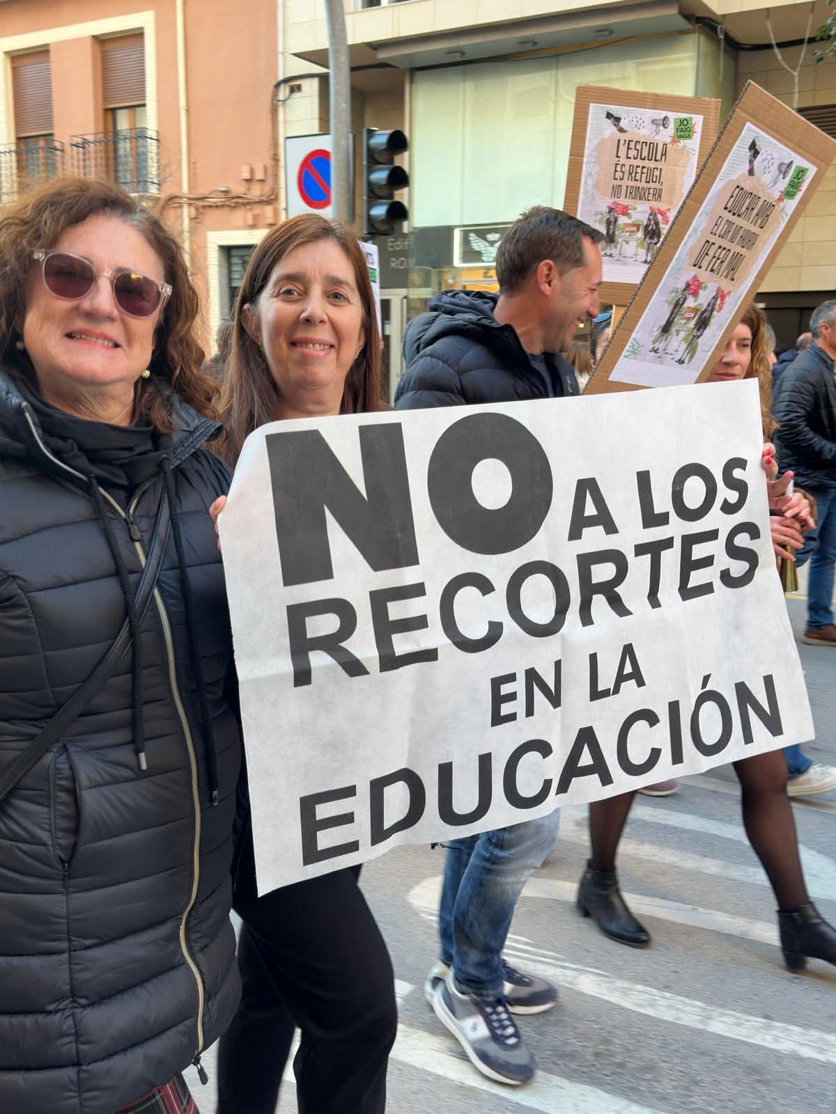 Manifestación en Villena