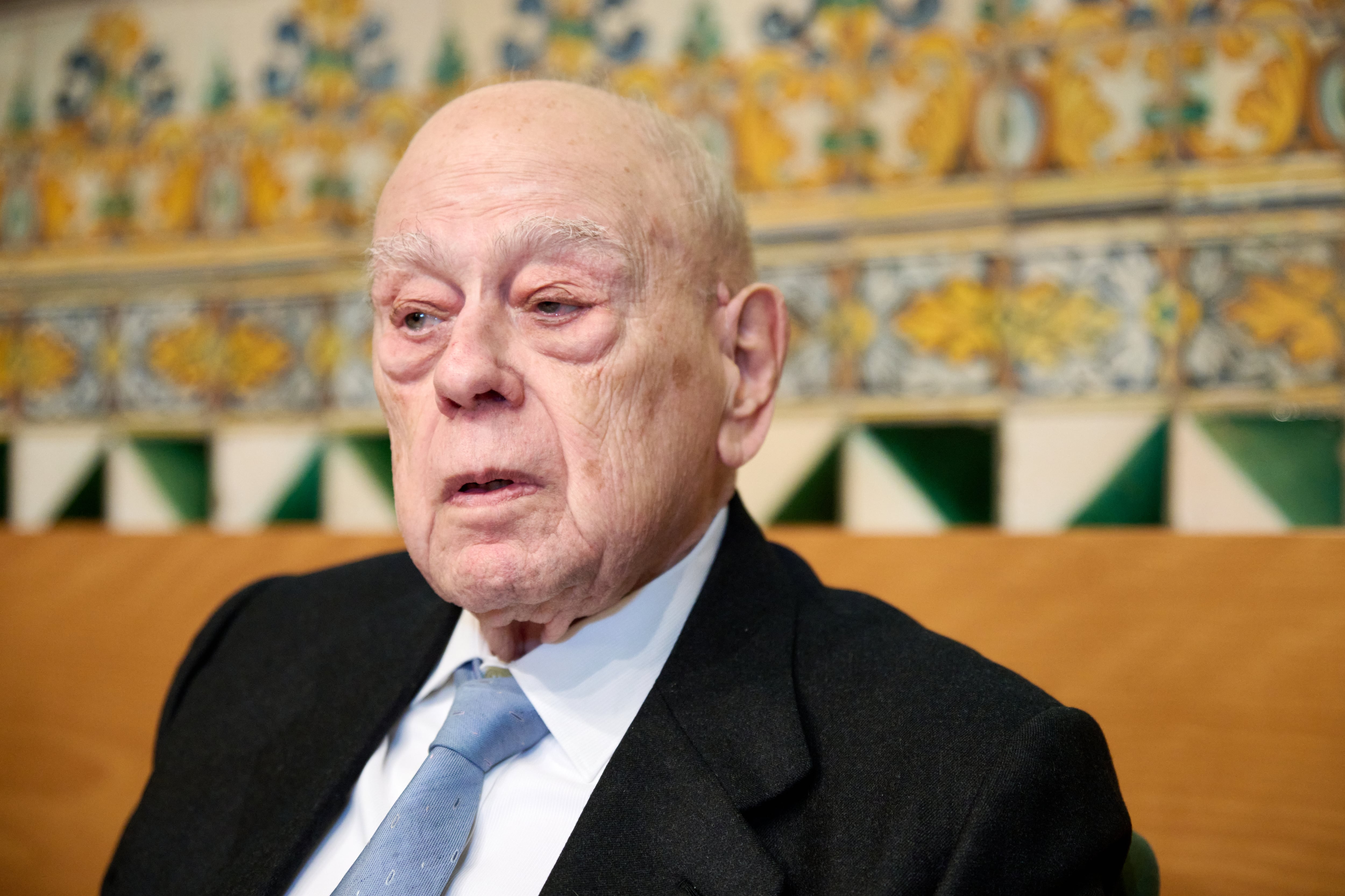 El expresidente, Jordi Pujol, durante la presentación de su libro &quot;L&#039;ultima conversa&quot;, el 1 de marzo de 2023 en Barcelona. 