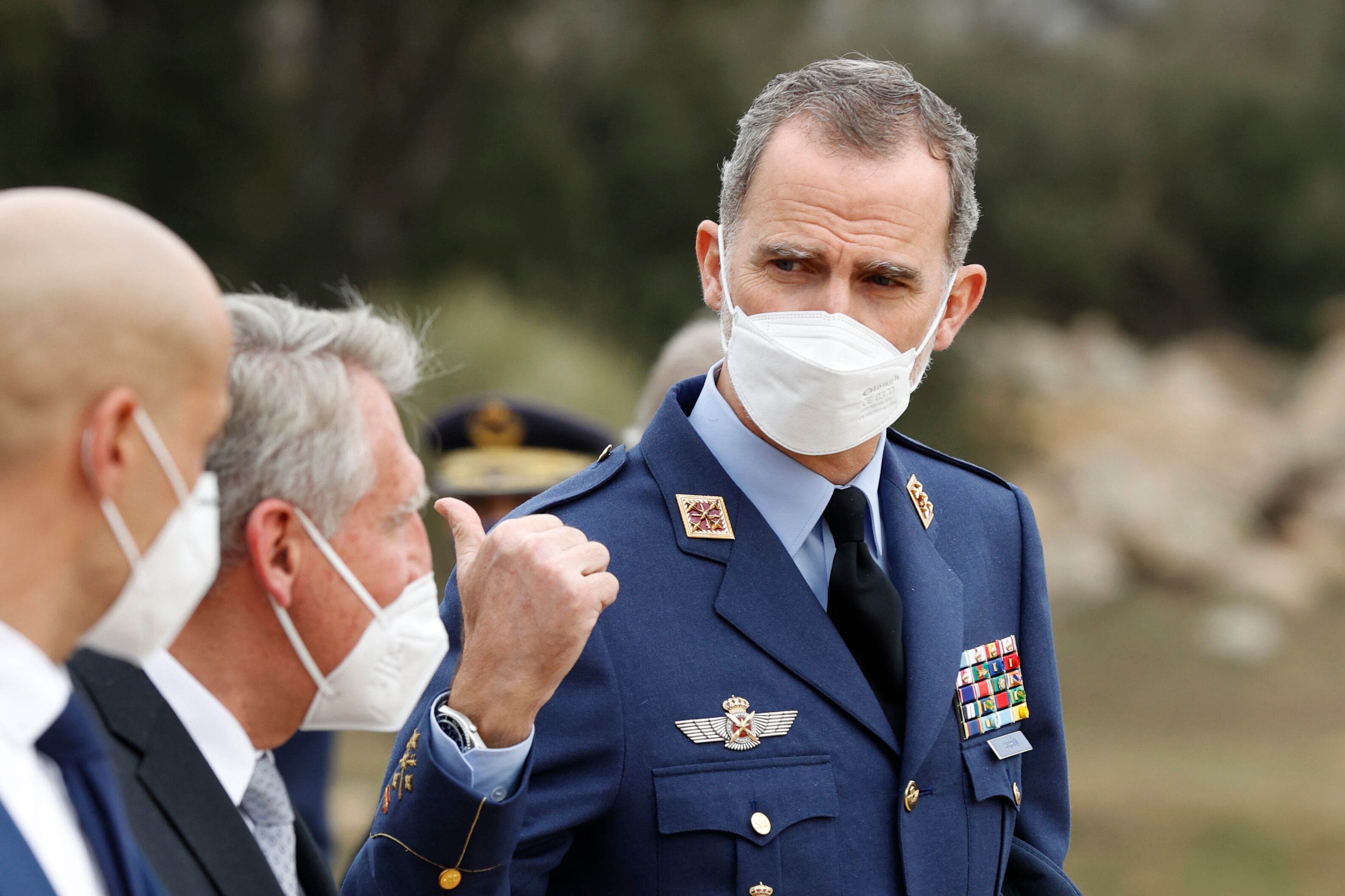 El rey Felipe VI durante una visita