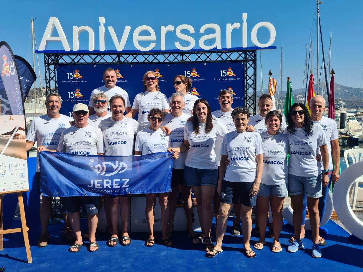 El Jerez Natación Máster, subcampeón de la Copa de España de Aguas Abiertas