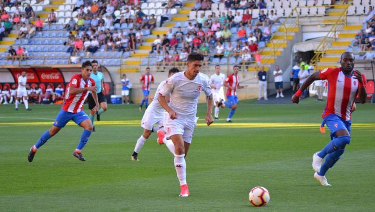 Yeray, en un lance del último ensayo de la Cultural