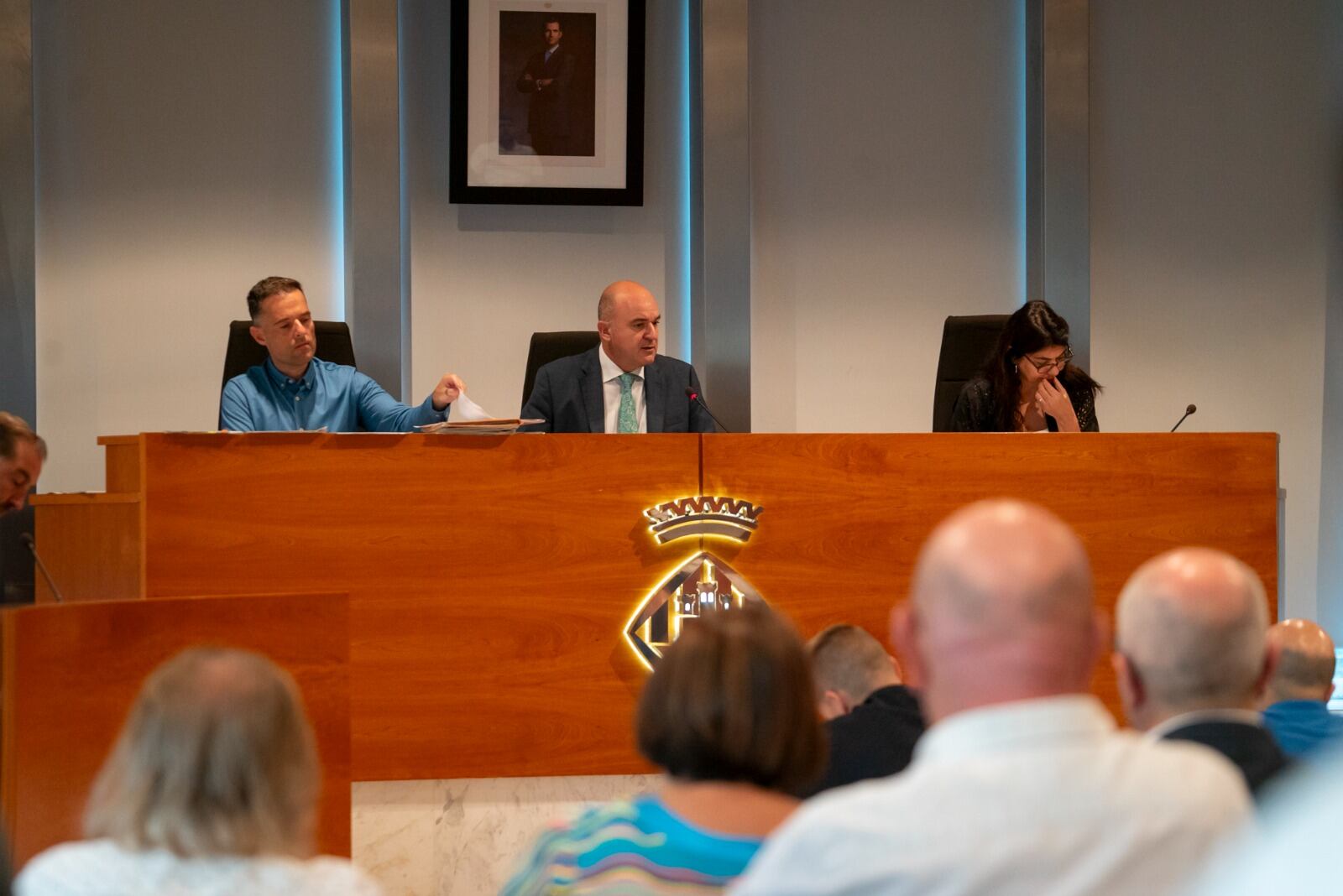 Un momento durante el pleno