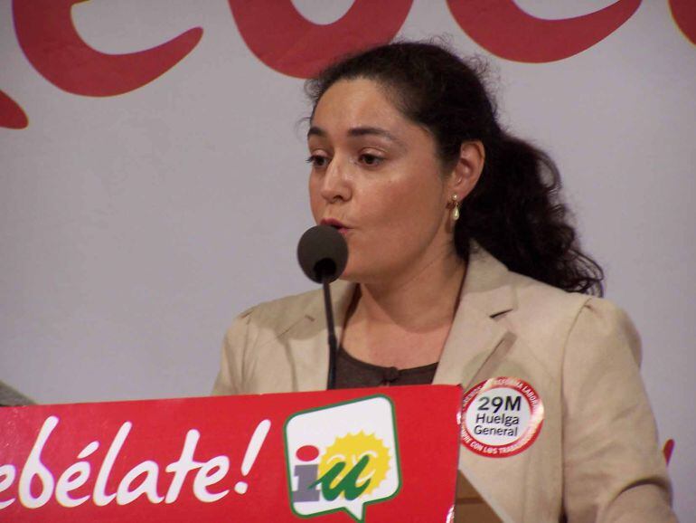 Inmaculada Nieto, parlamentaria de IU