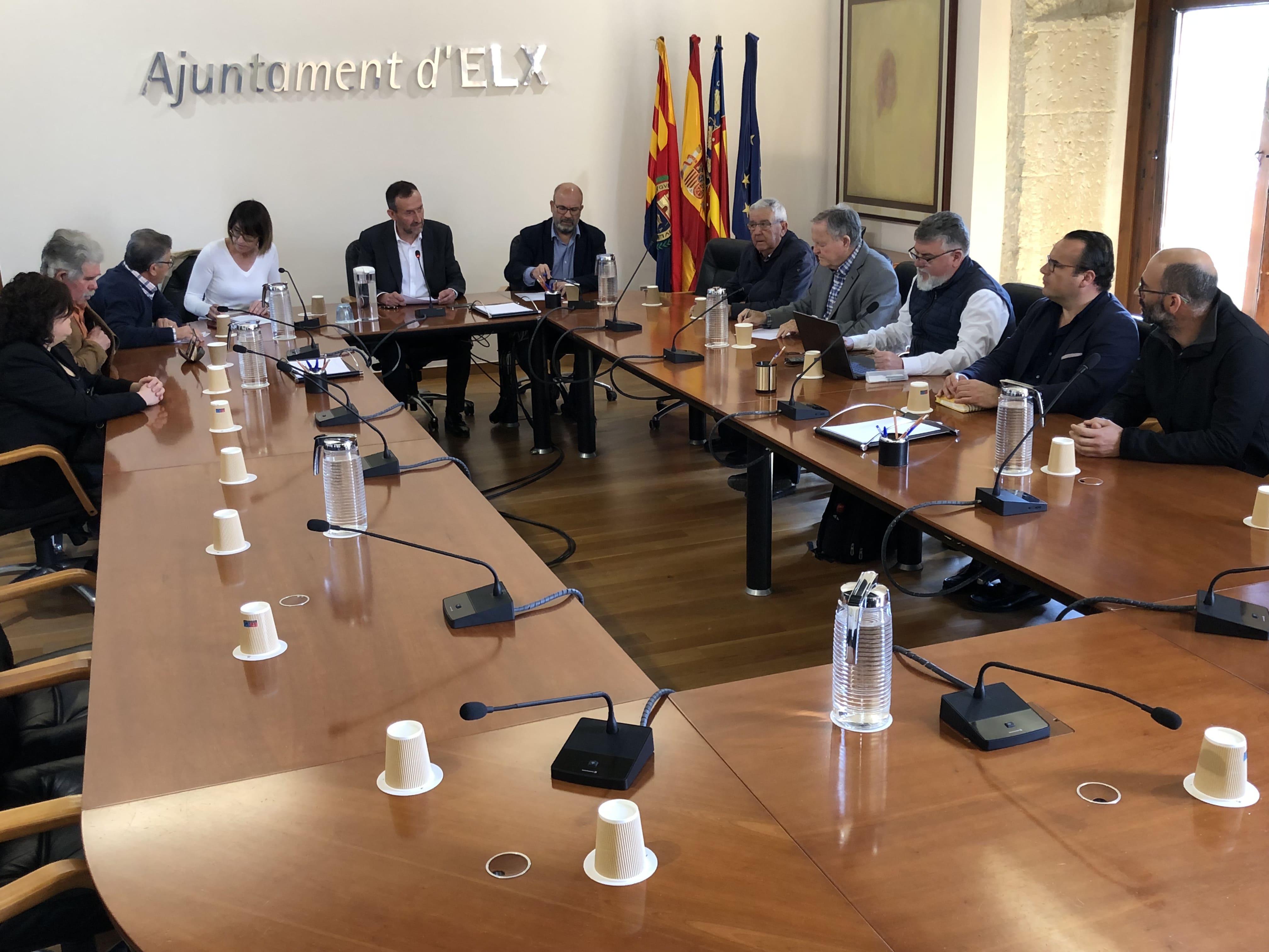 Reunión Ayuntamiento de Elche con colectivos agrarios