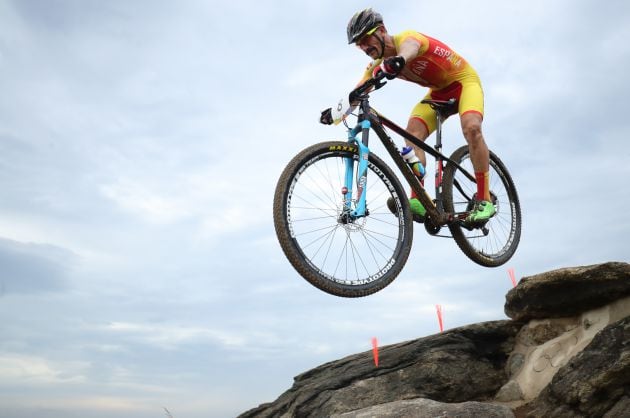 Carlos Coloma en la final de Río 2016 de Mountain Bike