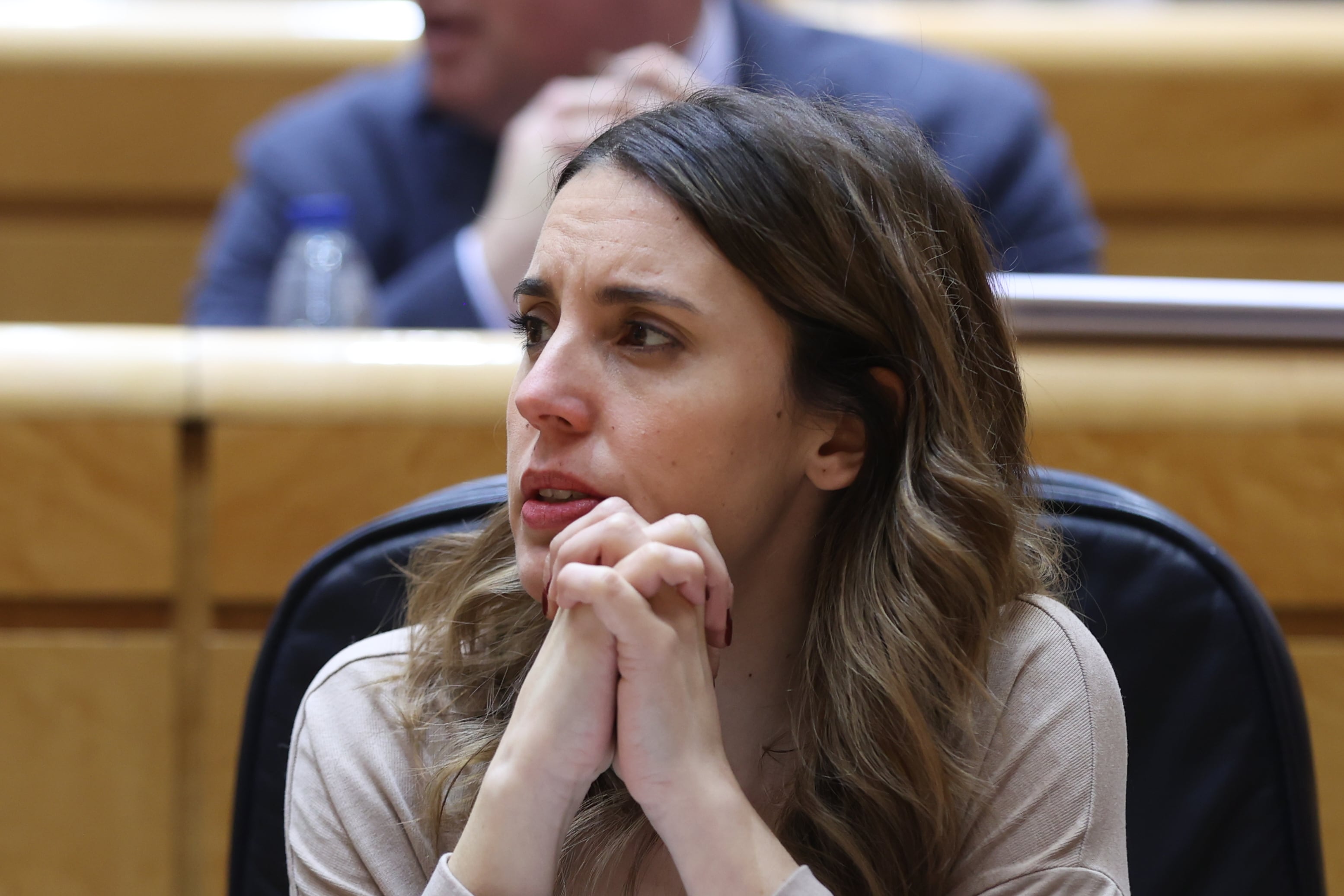 La ministra de Igualdad, Irene Montero, durante un pleno del Senado