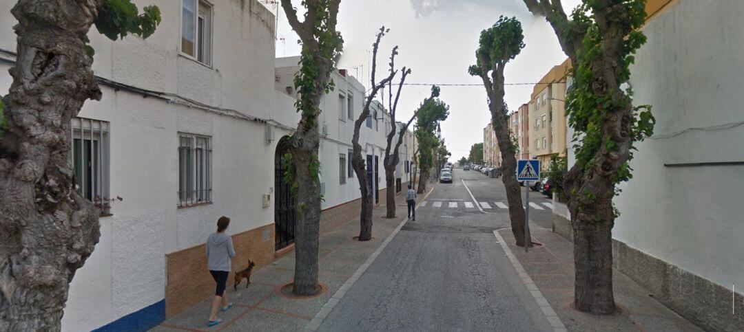 Calle Muros de San Fernando donde se ha producido el trágico incendio