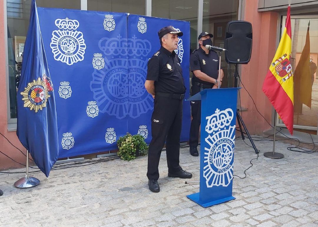 Imagen de la comparecencia policial de este domingo.