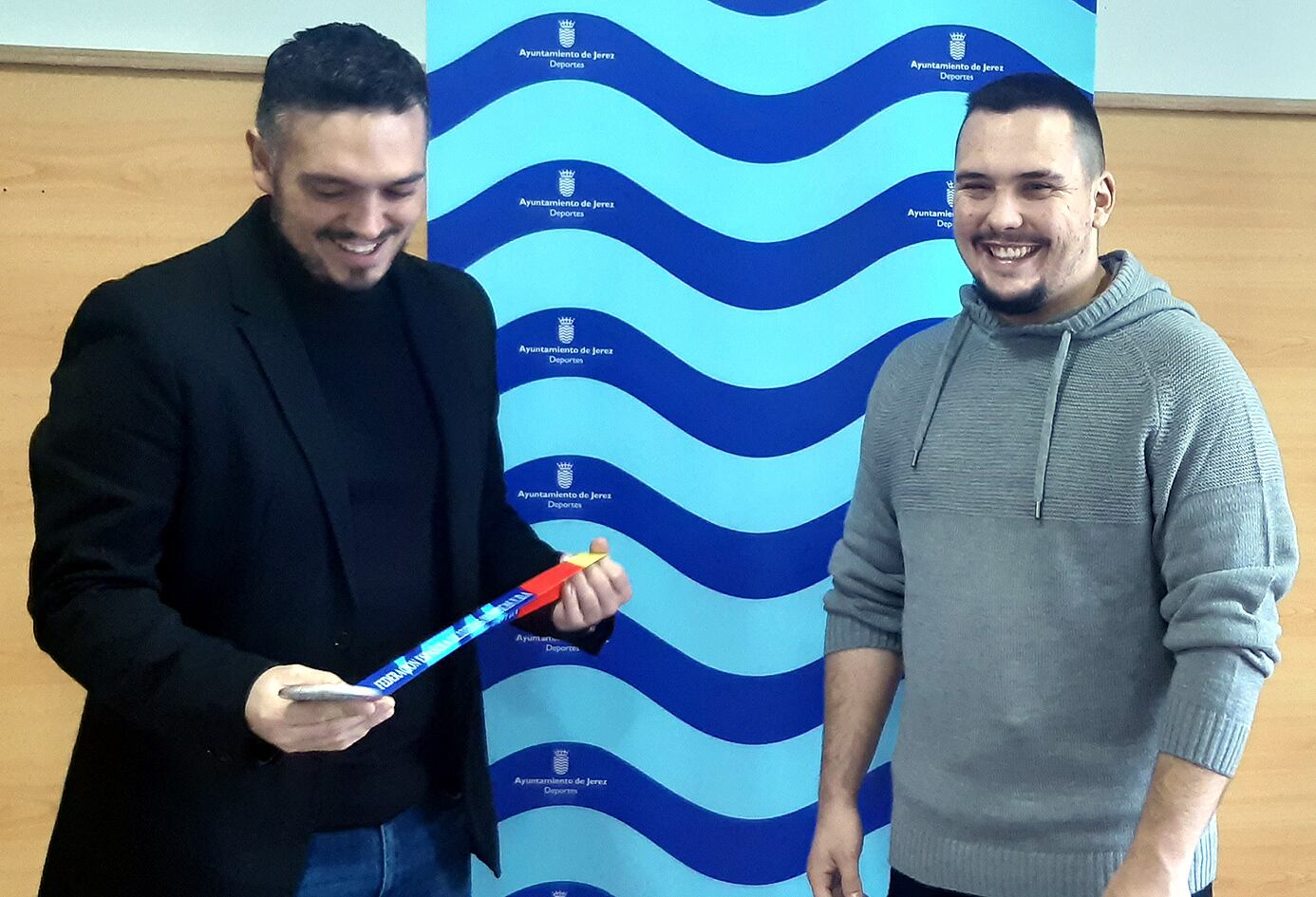 Jesús Alba junto a Pablo Torres