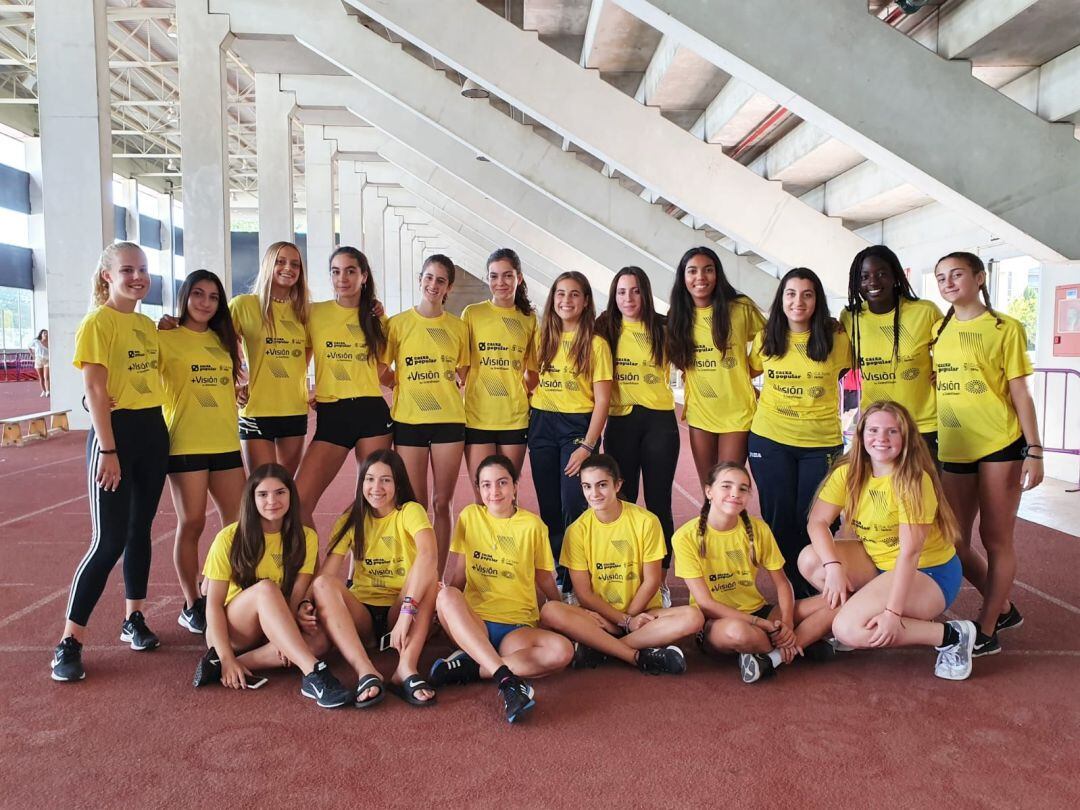 Cadete femenino del CA Safor Teika en octubre de 2019