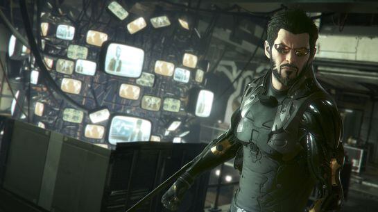 El agente Adam Jensen, con sus aumentos preparados