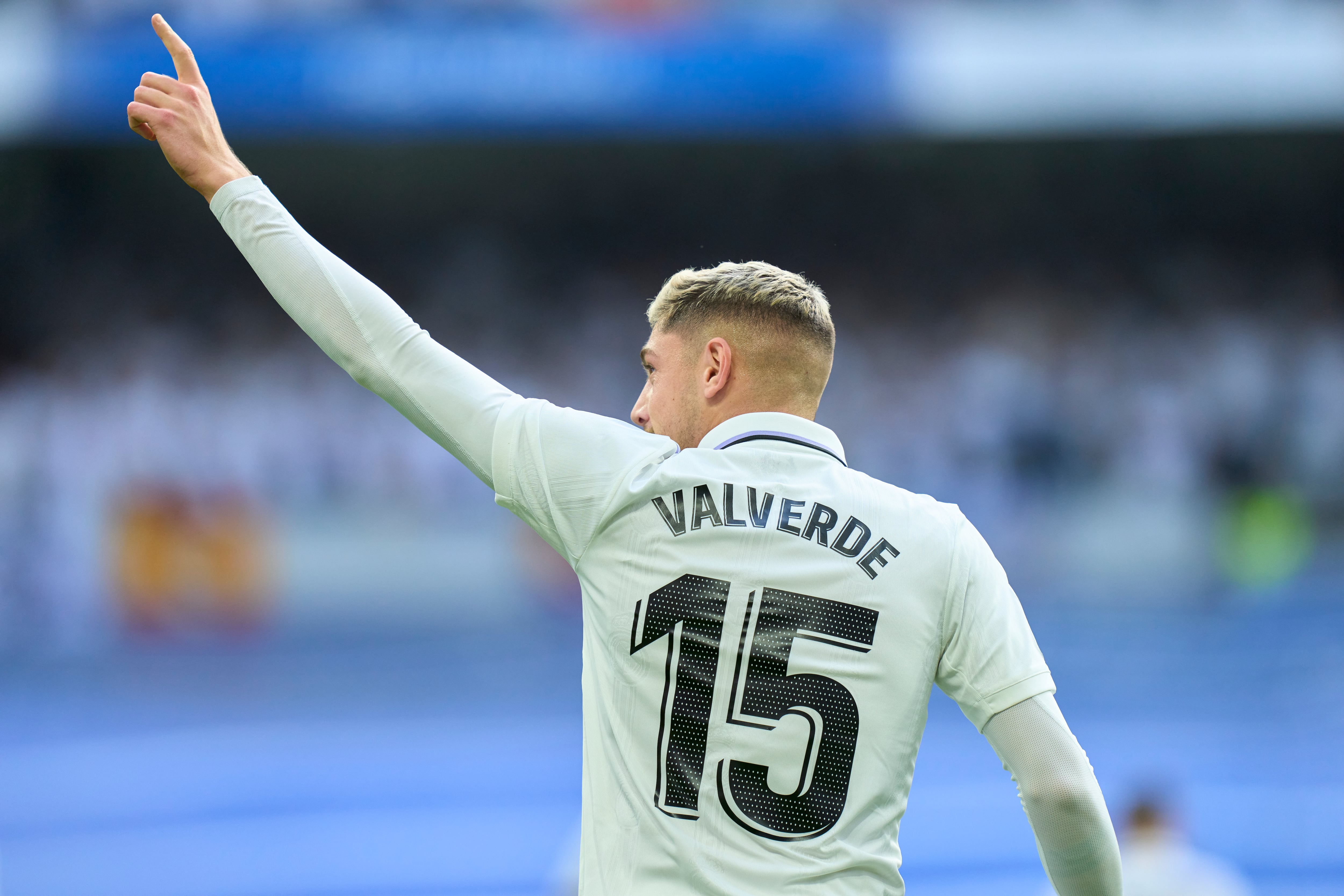 Federico Valverde celebra su gol contra el FC Barcelona en &#039;El Clásico&#039;