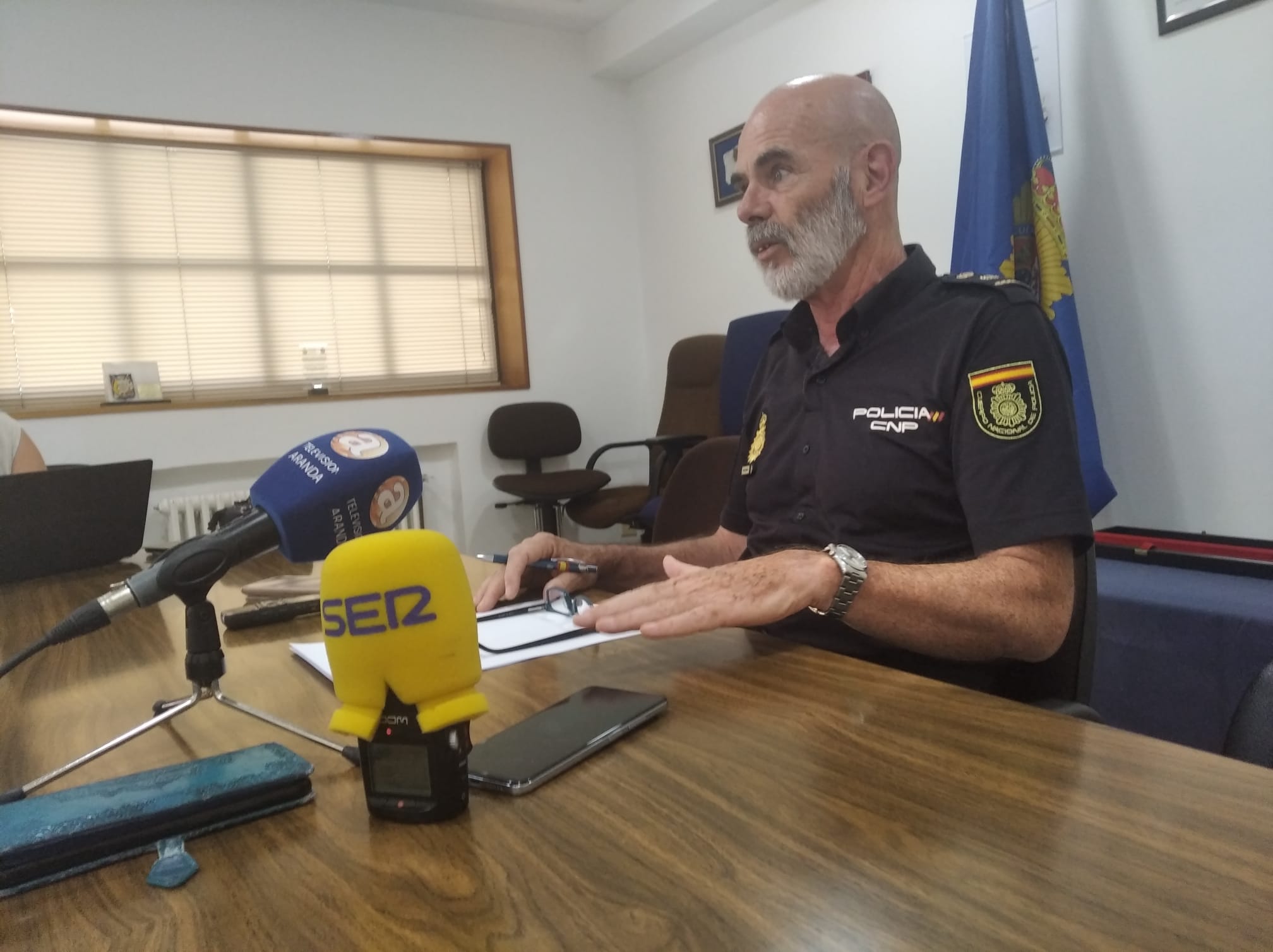 Joaquín Gomá es el inspector de la Policía Nacional en Aranda