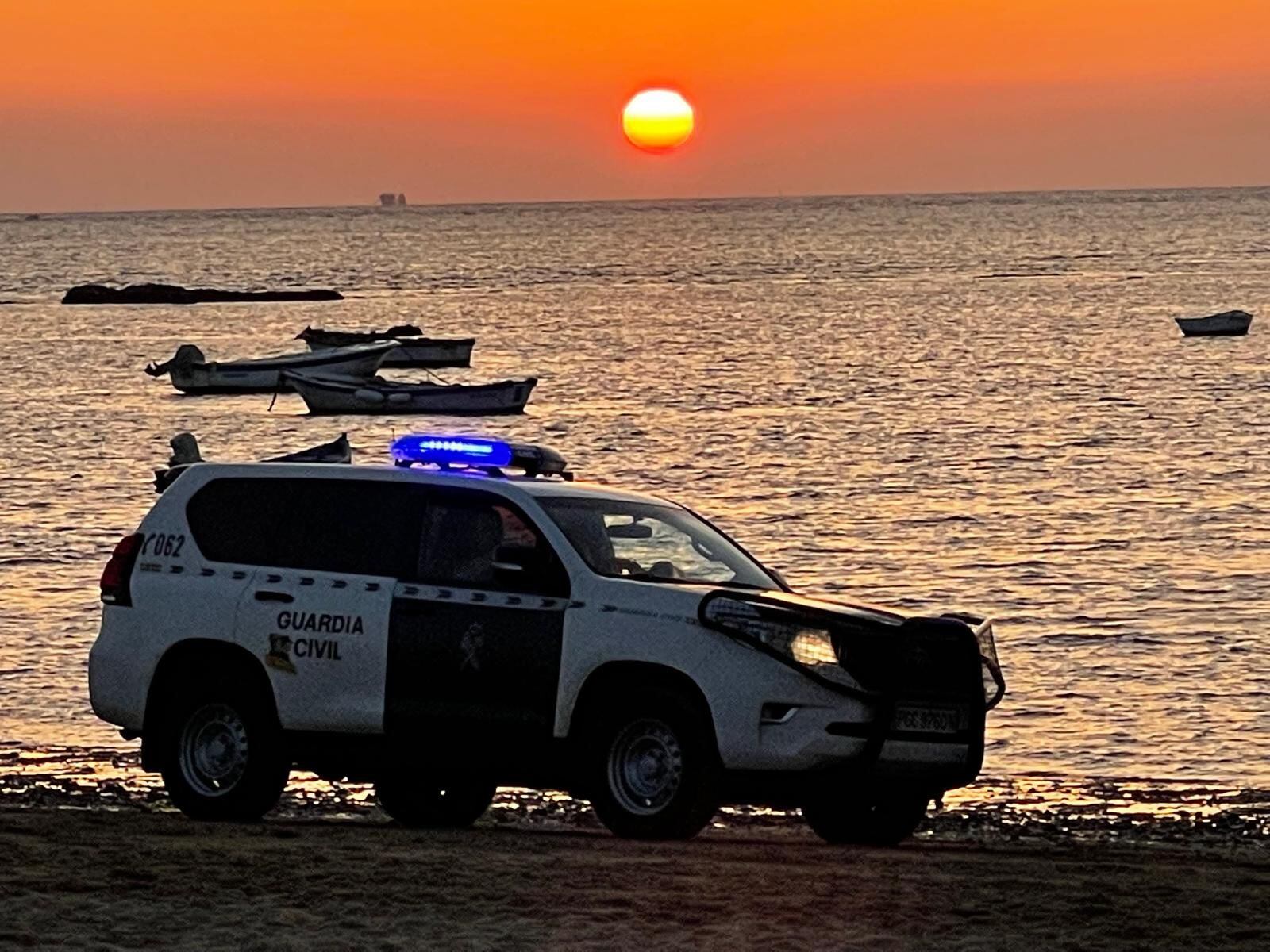 Guardia Civil durante las carreras de caballos en Sanlúcar