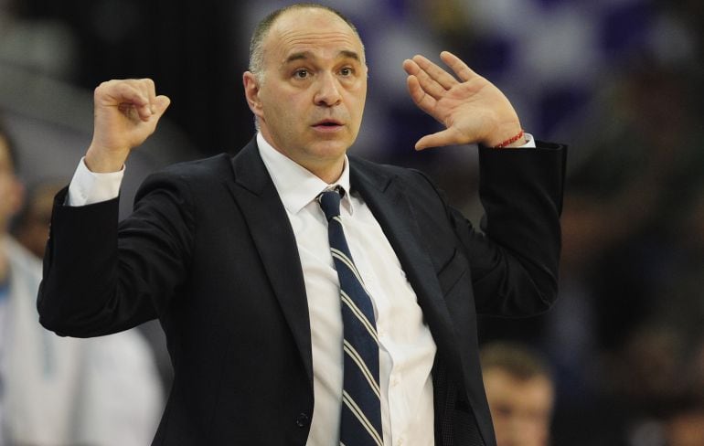 Laso, durante un partido del Real Madrid