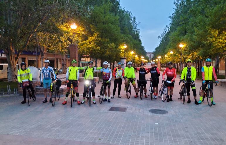 Salida de la Brevet 300 celebrada en abril