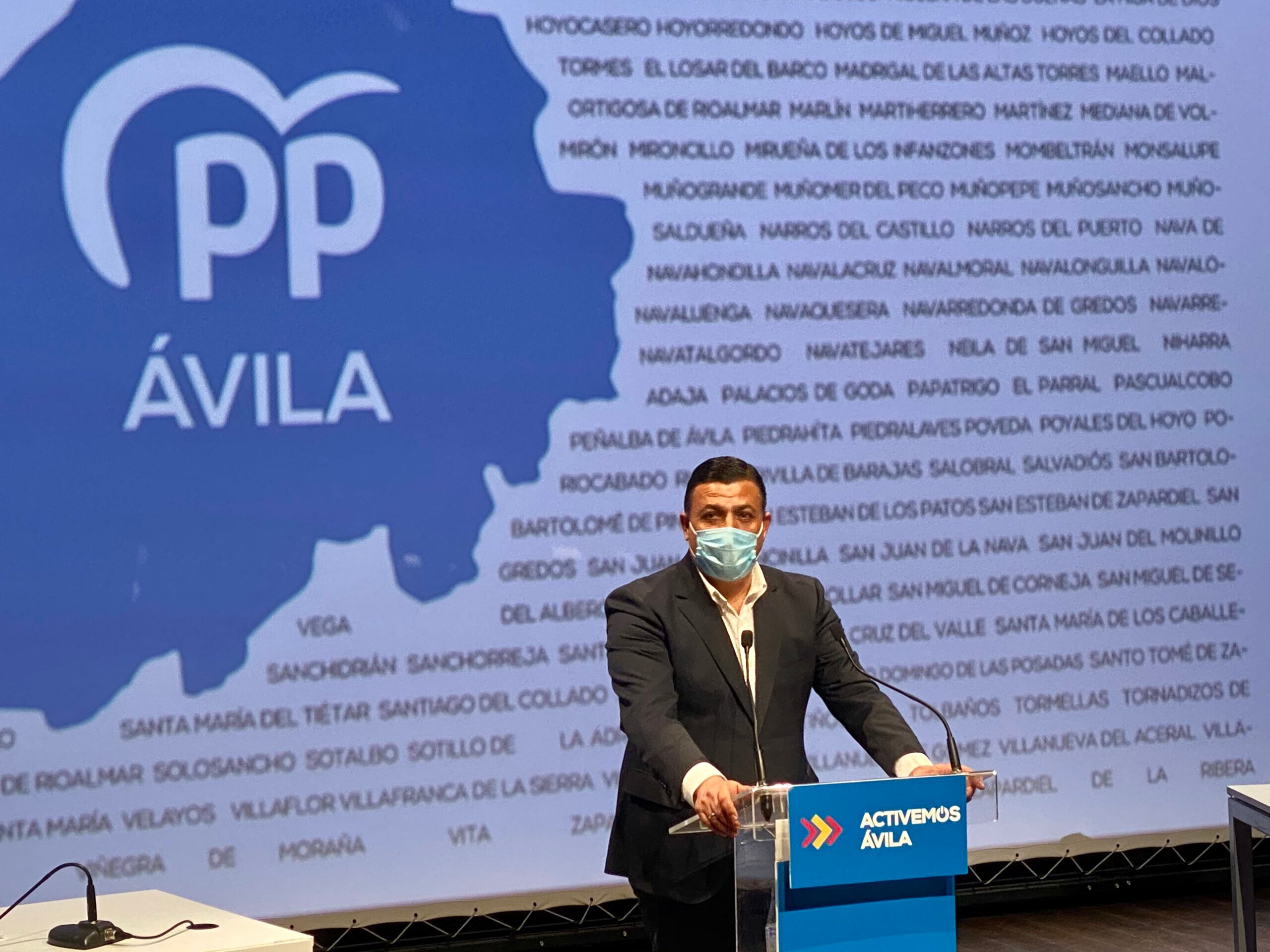 Carlos García en el Congreso Provincial del Partido Popular celebrado en marzo de 2021