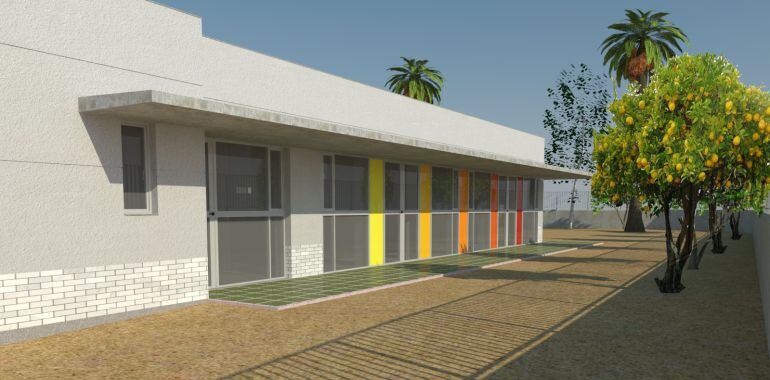 Maqueta nueva Escuela Infantil de La Paz.