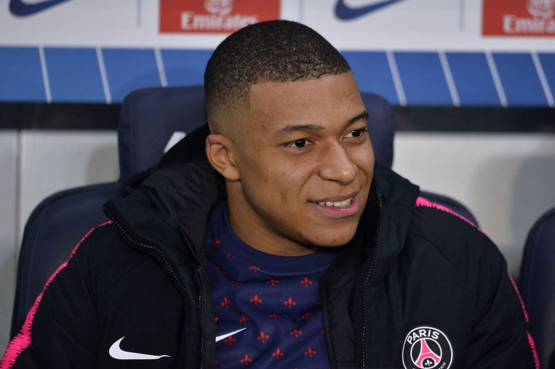 Mbappé en el último partido frente al Estrasburgo