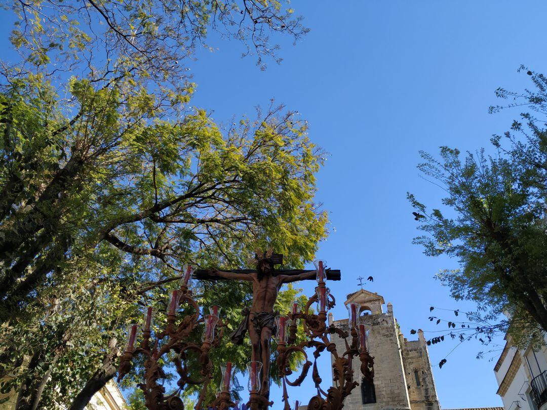 El Santísimo Cristo de la Sed en plaza Plateros