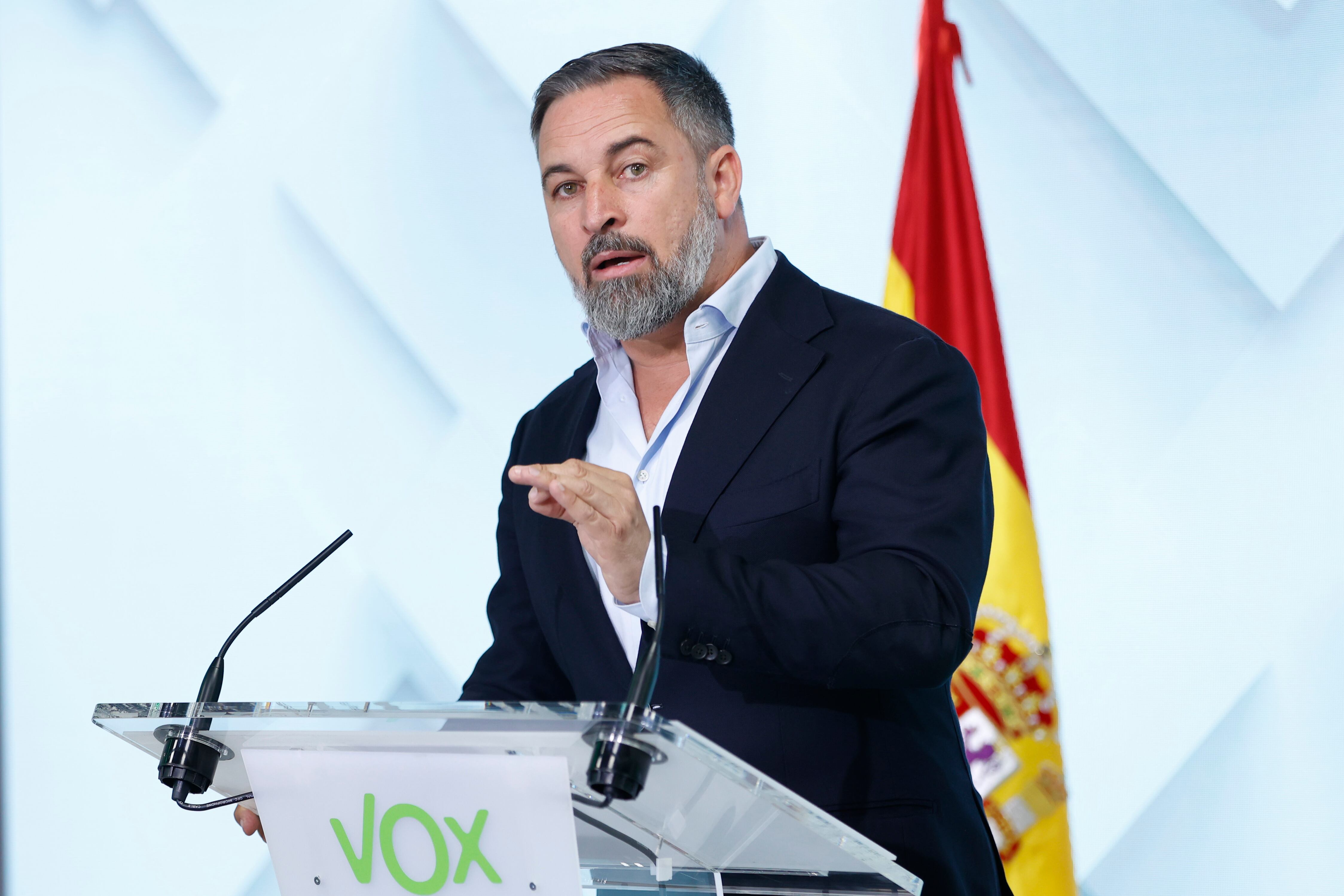 El líder de VOX, Santiago Abascal. EFE/ Mario Moron