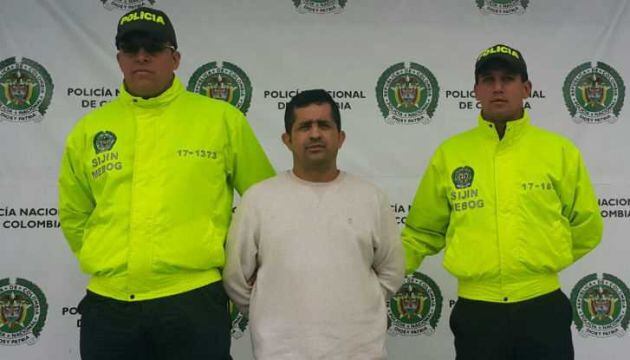 Uno de los tres implicados detenido por la Policía de Colombia