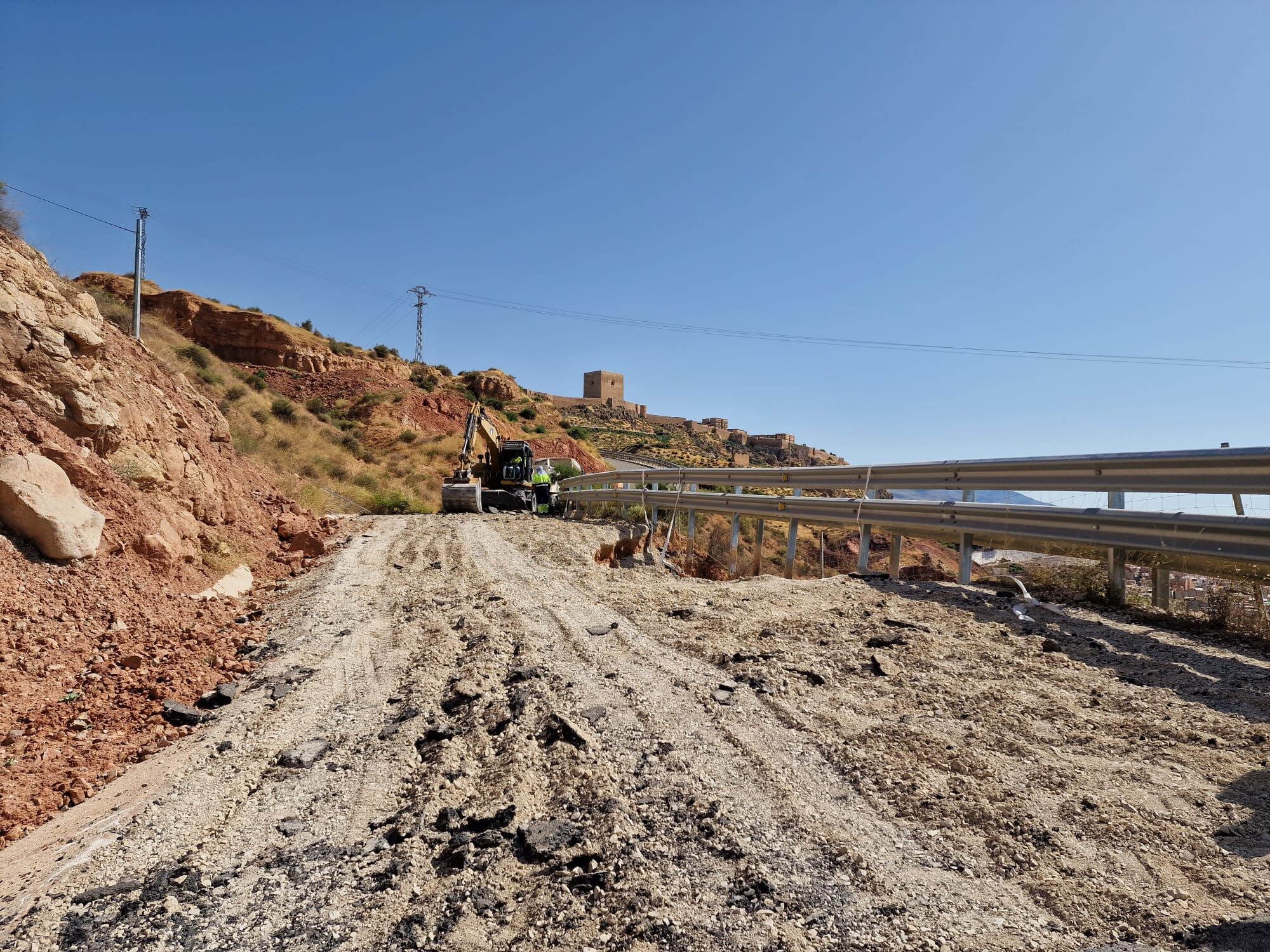 Arrancan las obras en la ladera del castillo