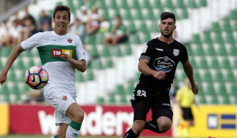 Jordi Calavera en un partit amb el Lugo.