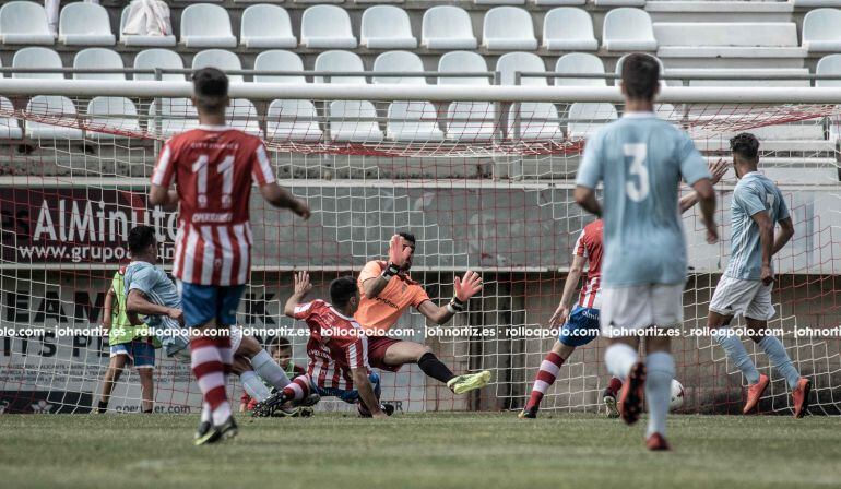 Un momento del partido.