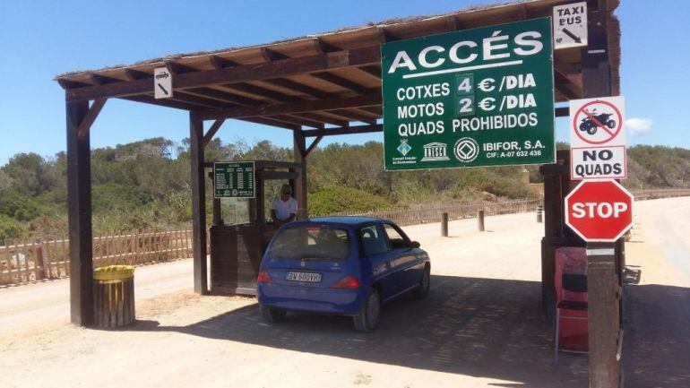 Imagen de acceso al parque